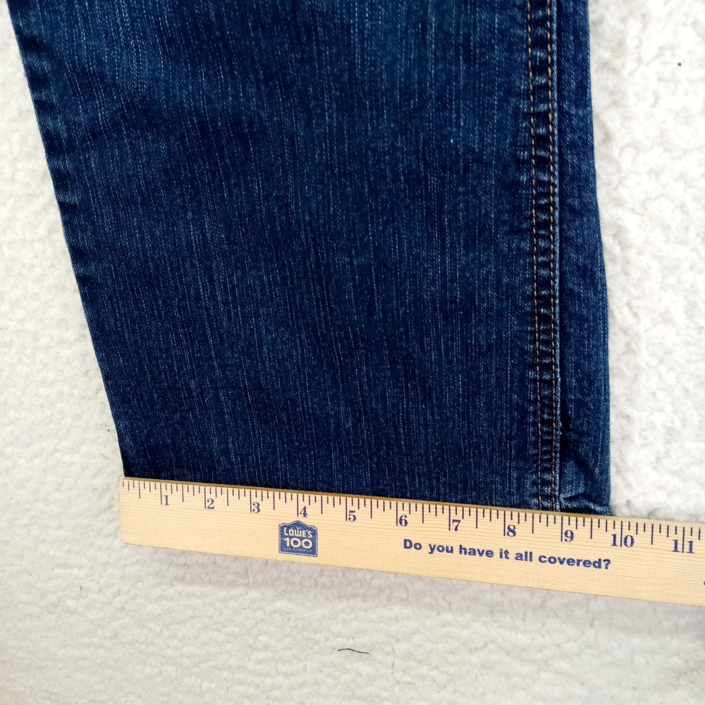 Just My Size Women 18W Average Bootcut Jeans Dark Wash Stretch Denim Indigo - Picture 7 of 9